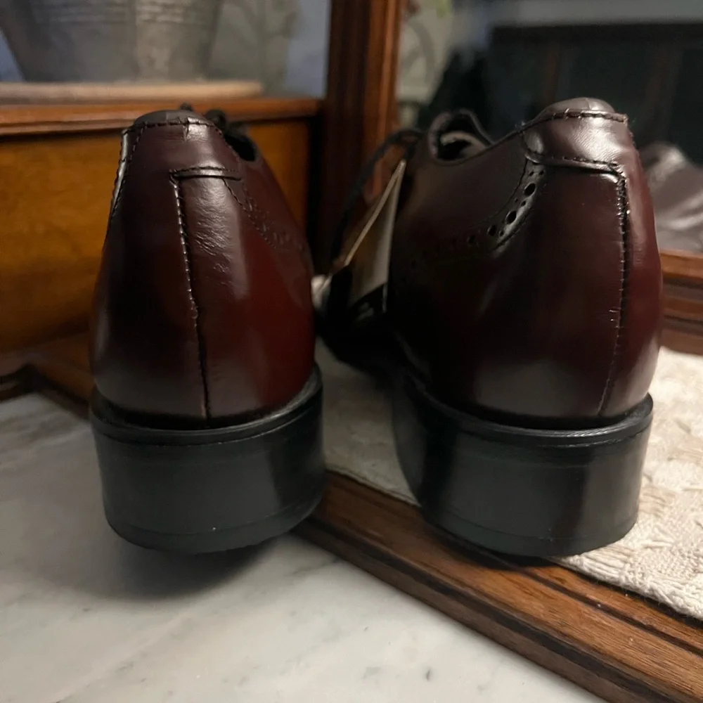 FLORSHEIM Classic Lace Up Oxford Derby Dress Shoes Rich Brown Men's‎ Size 11 EUC